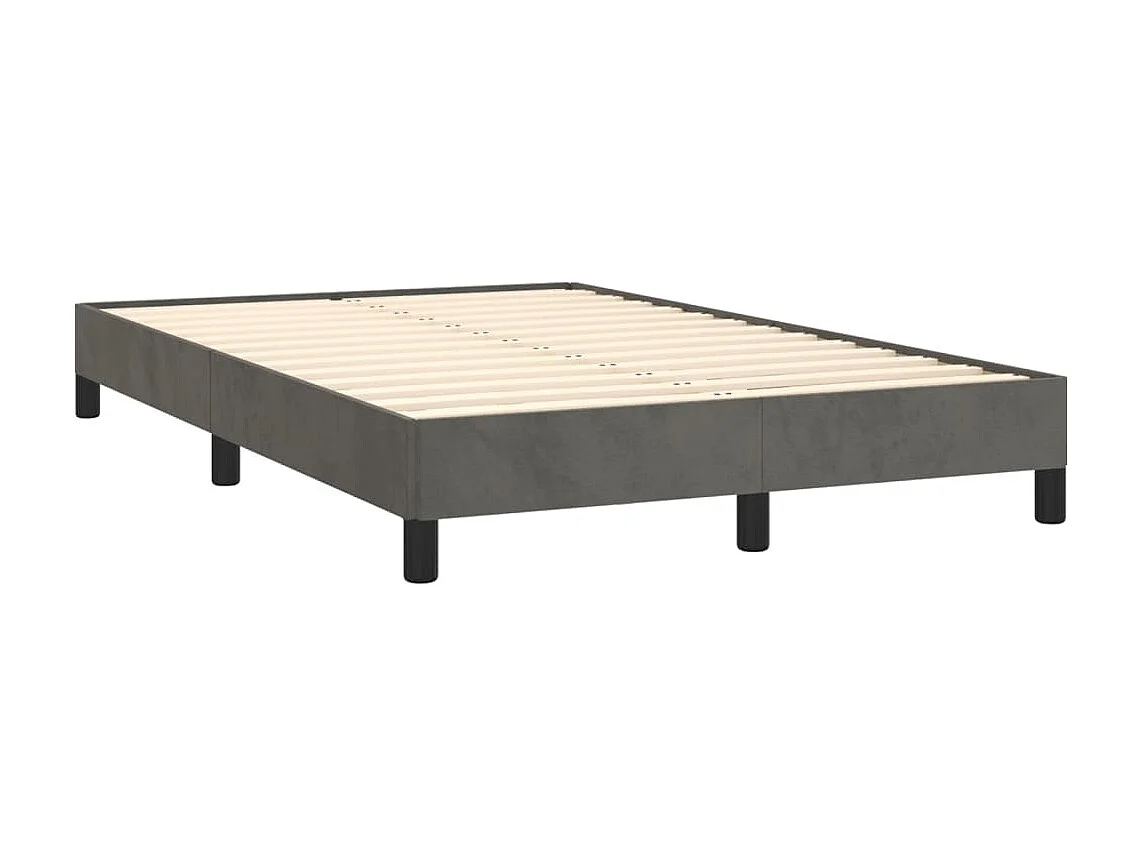 Bedframe fluweel donkergrijs 120x200 cm NL53328