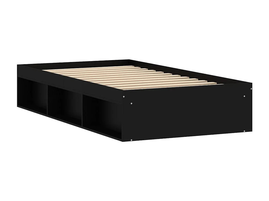 Cama 90x200 cm preto PT390977