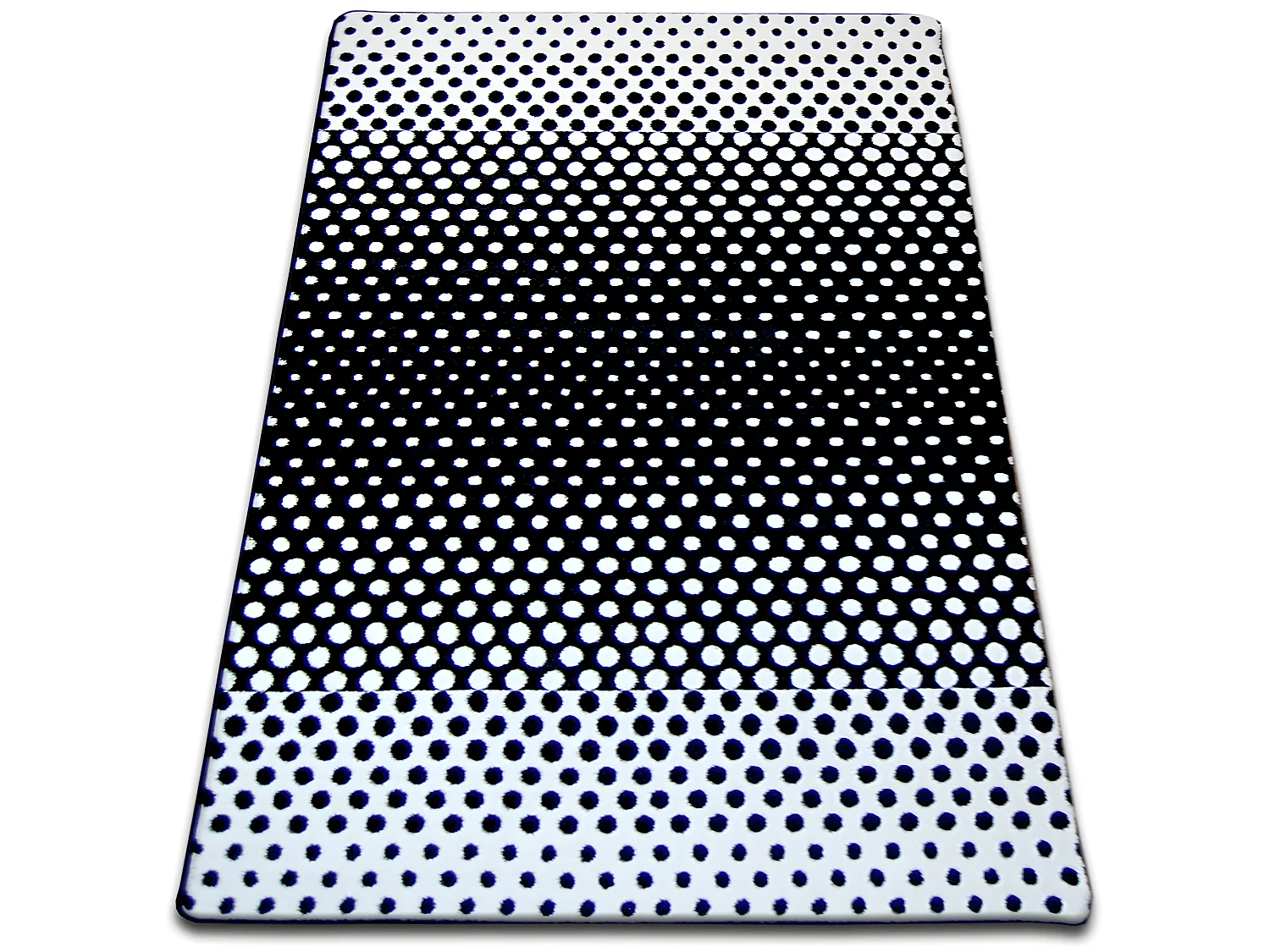 Tapijt SKETCH - F762 room/zwart - Stippen 120x170 cm