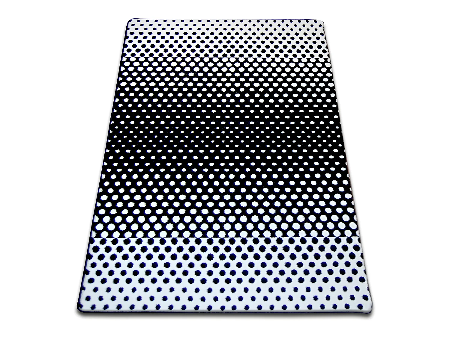 Tapijt SKETCH - F762 room/zwart - Stippen 120x170 cm