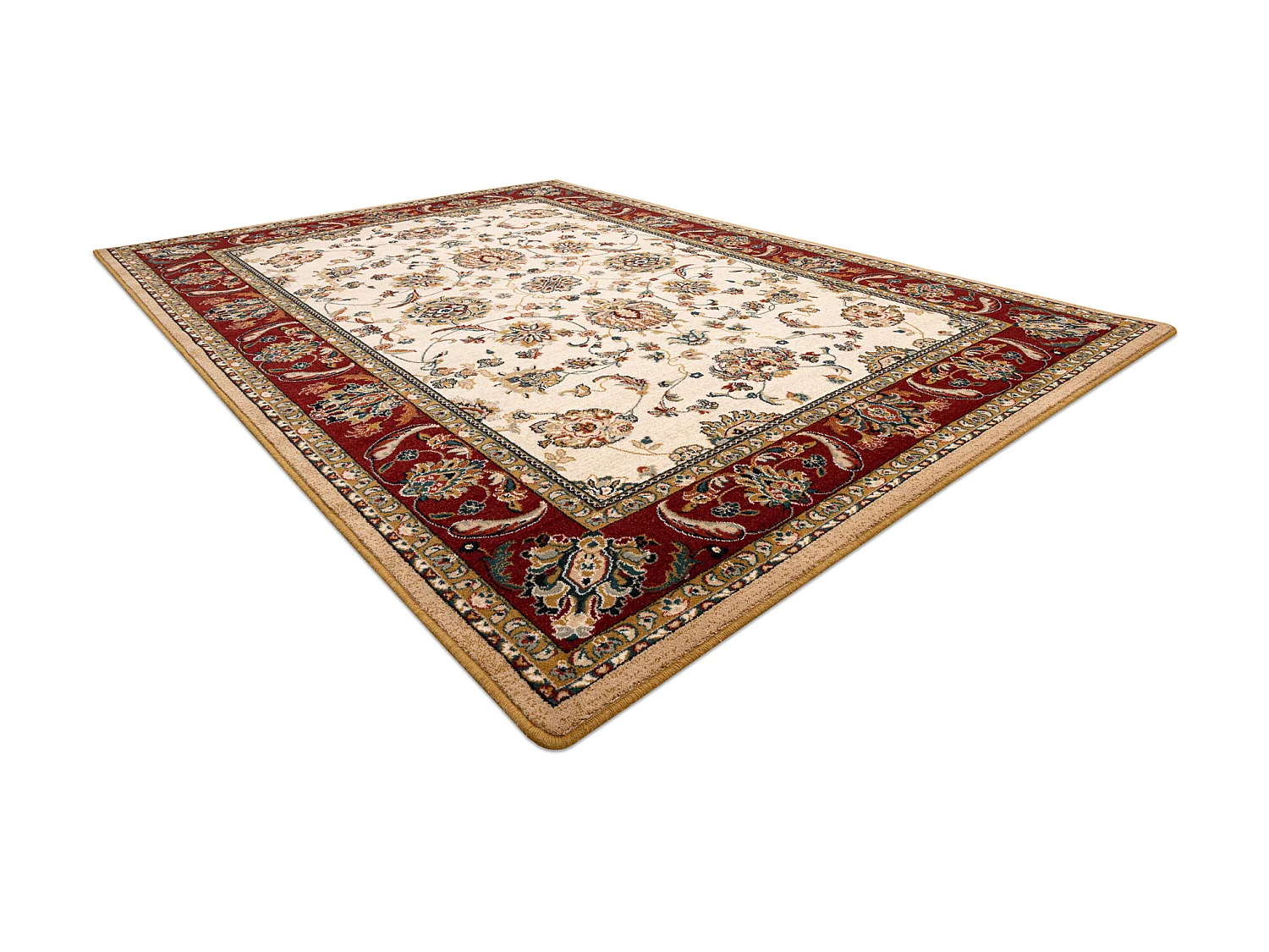Tapis en laine POLONIA TARI rubis léger 135x200 cm