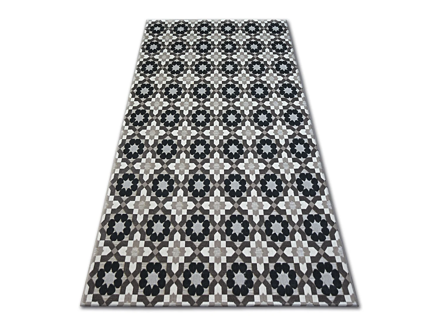 Tapis LISBOA 27206/875 Fleurs Marron 80x150 cm