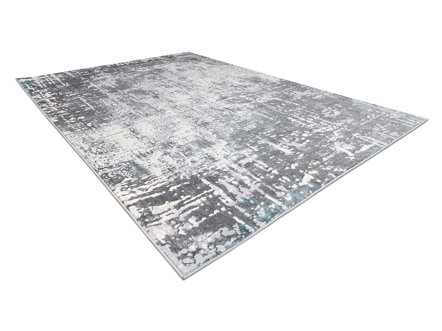 Tapijt CORE W9782 - structureel, twee lagen vlies, ivoor/grijs 120x170 cm