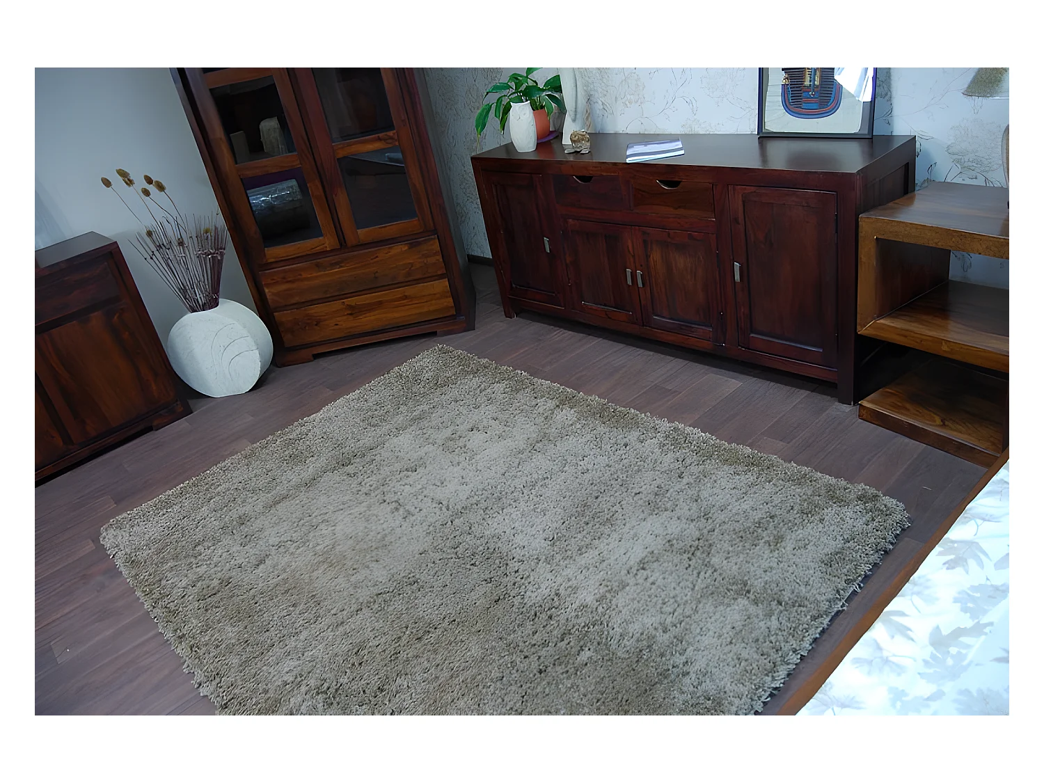 Tapijt SHAGGY GALAXY 9000 helder , bruin 140x190 cm