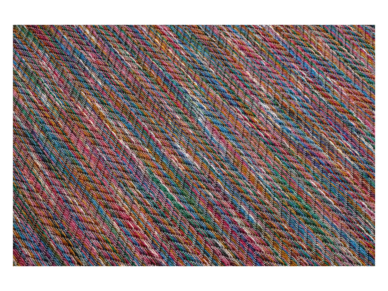 Moderno FISY tapis SIZAL 20776 Zigzag, mélange rose 200x290 cm