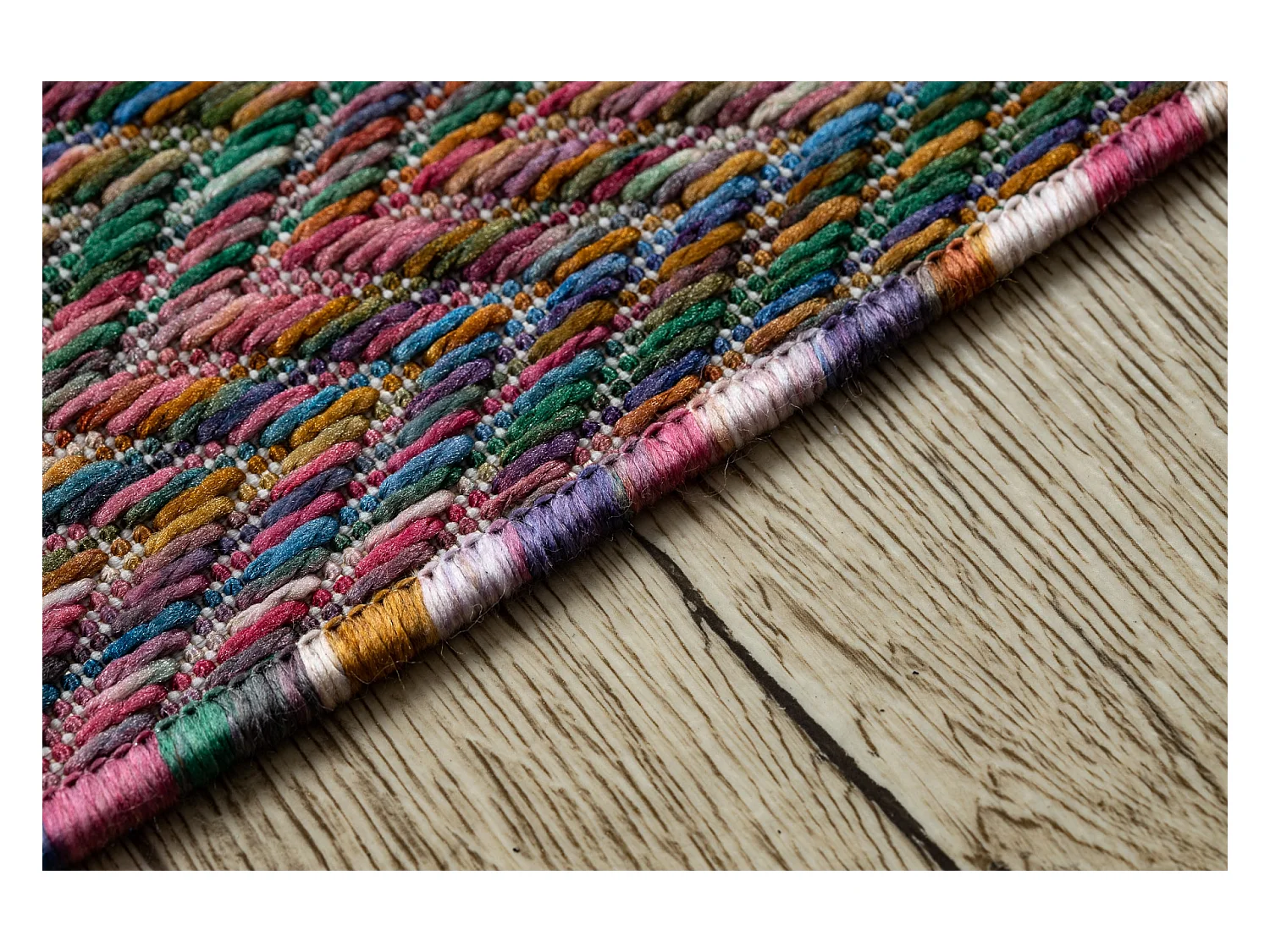 Moderno FISY tapis SIZAL 20776 Zigzag, mélange rose 200x290 cm