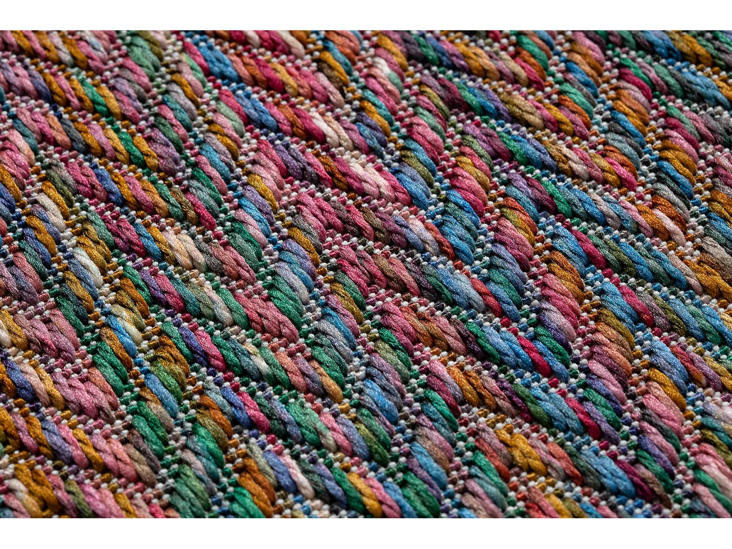 Tapijt FISY modern, SISAL 20776 Zigzag, melange rozekleuring 200x290 cm