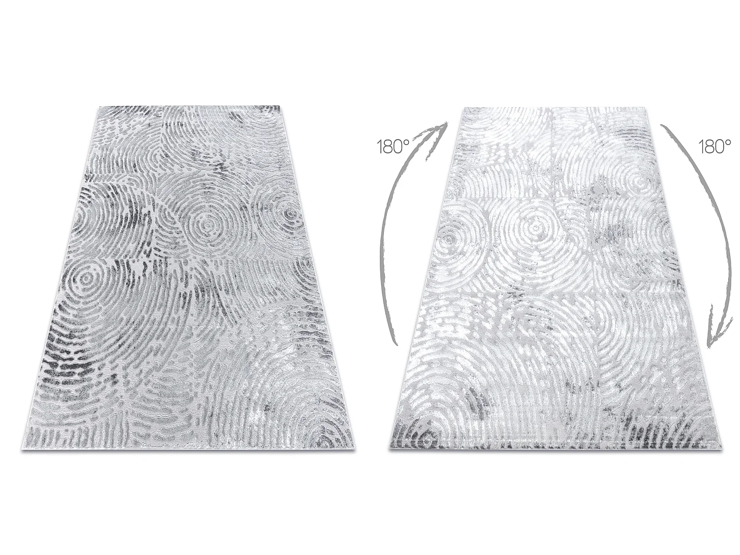 Tapete MEFE moderno 8725 círculos Impressão digital - Structural doi 200x290 cm