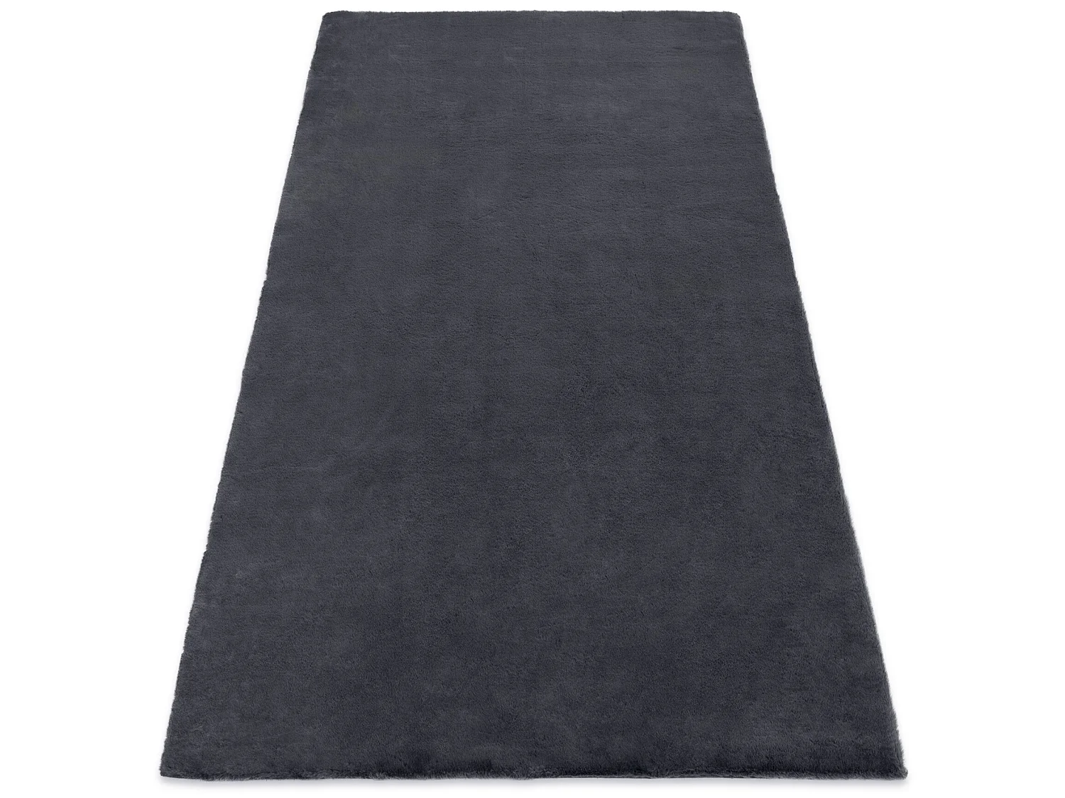 Teppich BUNNY grau IMITATION VON KANINCHENPELZ 140x190 cm