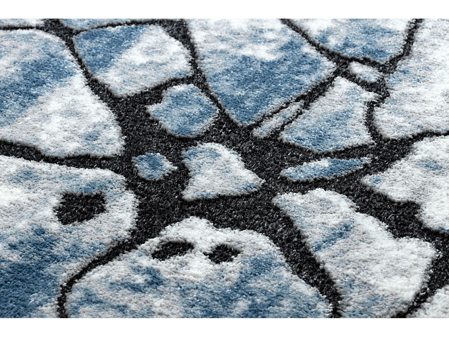 Modern Teppich COZY 8873 Cracks, gerissener Beton- Strukturell zwei Eb 140x190 cm