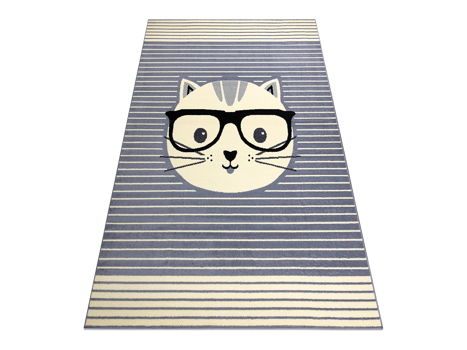 Tapis BCF FLASH Cat 3999 - Chat gris 140x190 cm