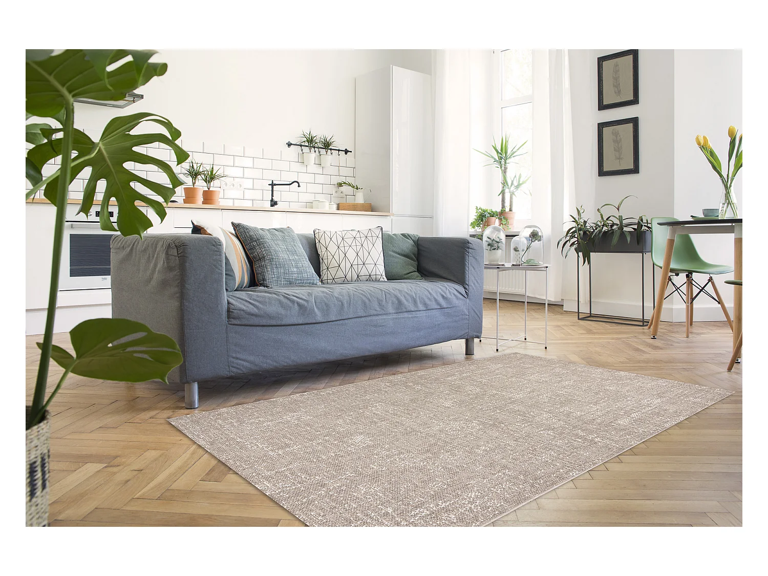Sisal tapijt SISAL BOHO 39495363 gewreven , vintage beige  60x110 cm