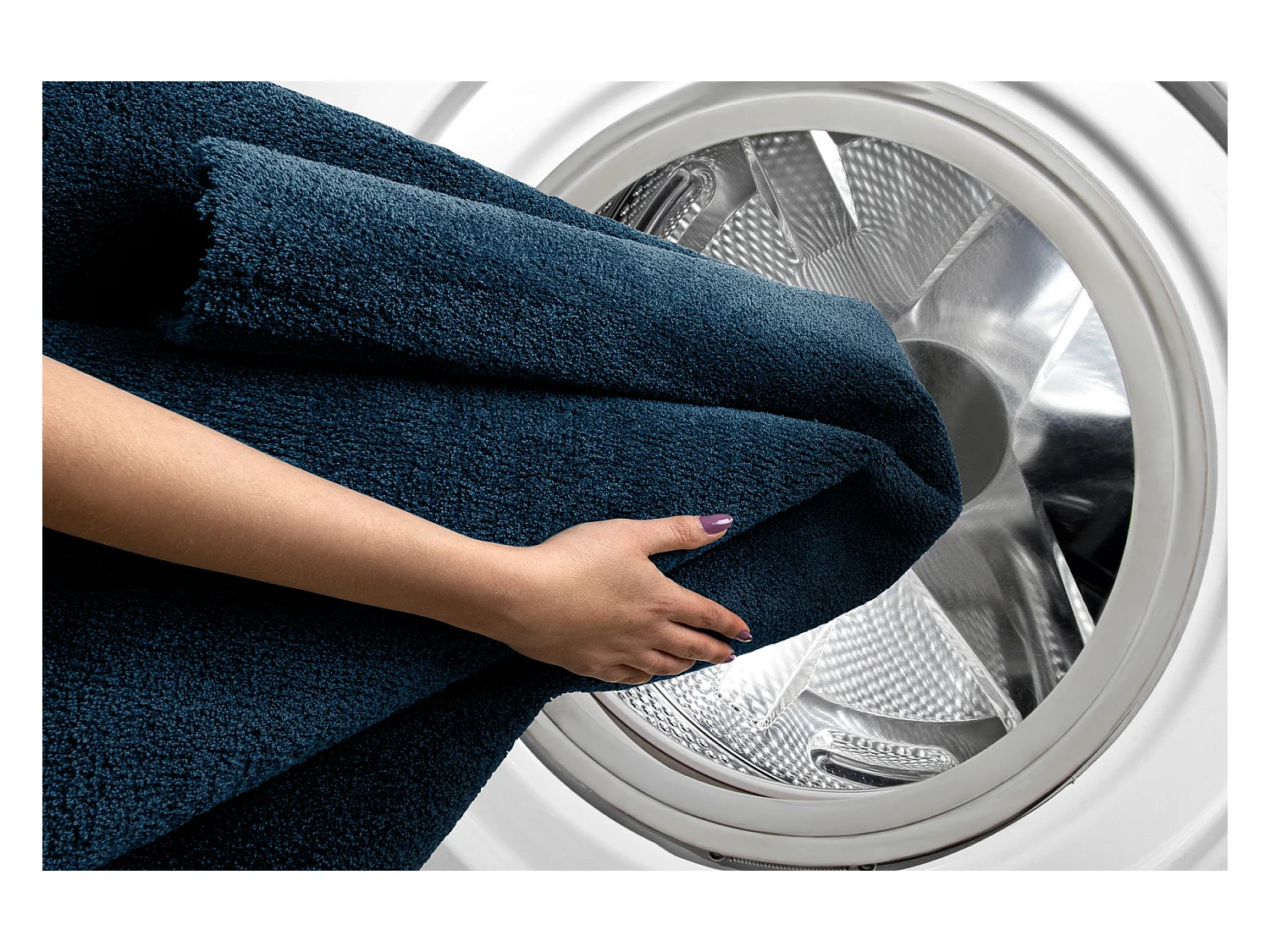 Tapis moderne lavable LATIO 71351090 bleu foncé 120x170 cm