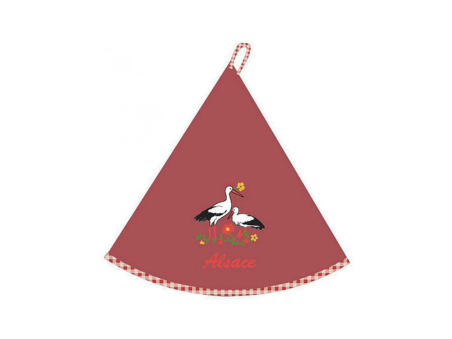 Ronde handdoek Blom Alsace Rood diameter 60 cm