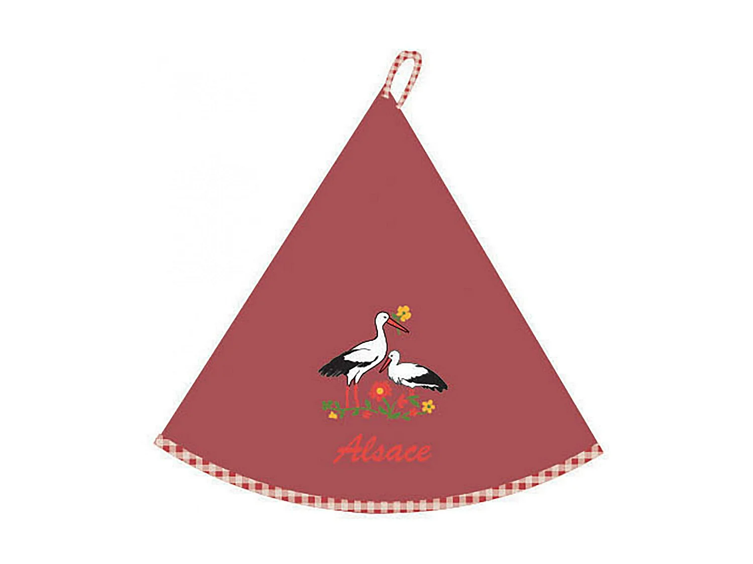 Ronde handdoek Blom Alsace Rood diameter 60 cm