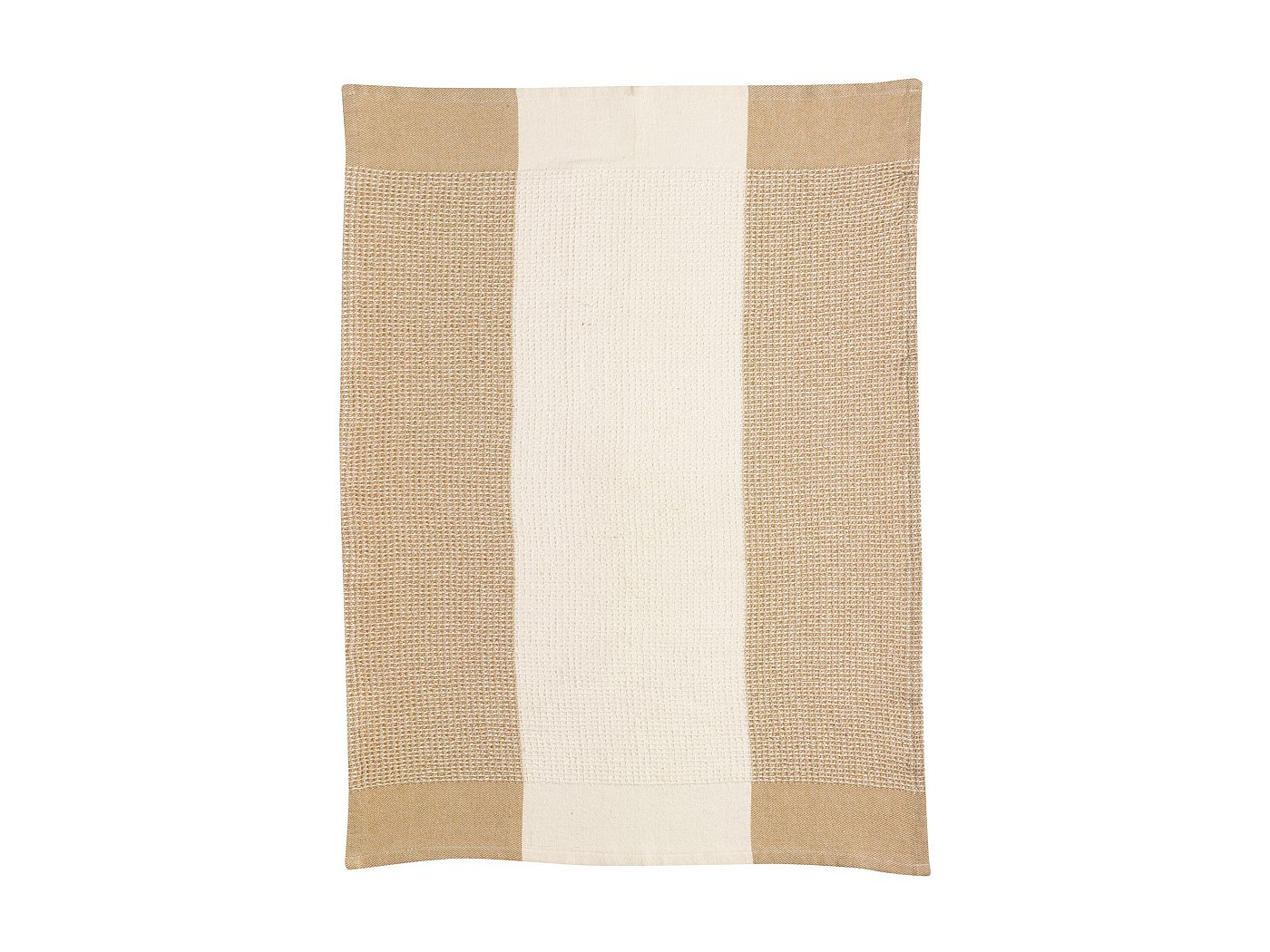 Torchon Nid D'abeilles Cigogne Fleurs Alsace Blanc 50 X 70 - Linge Et