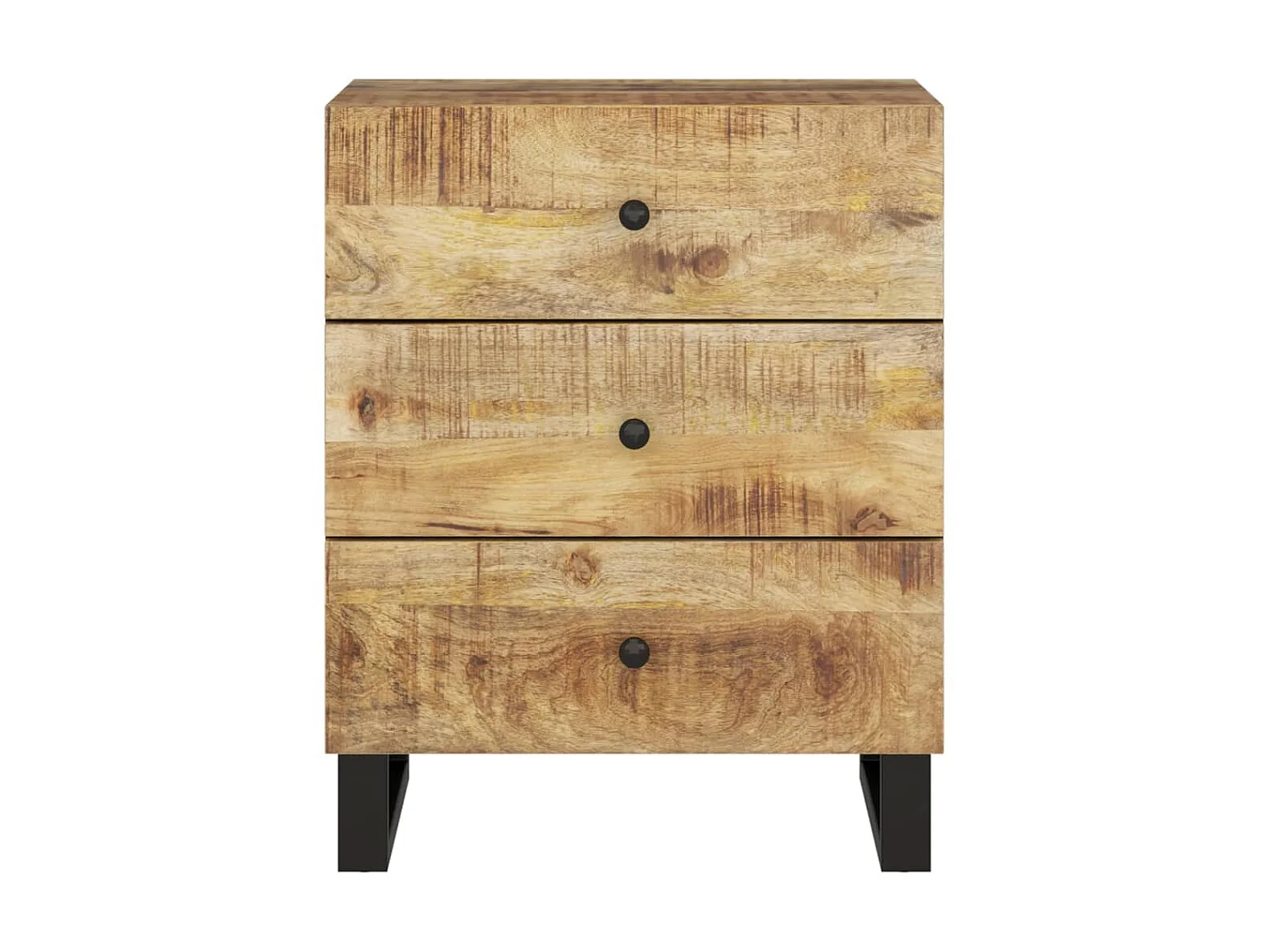 Table de chevet 50x33x62 cm Bois de manguier et d'ingénierie KEFWE10216