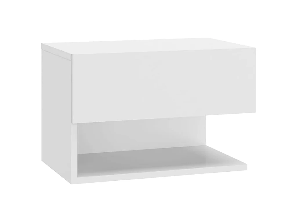 Table de chevet murale Blanc KEFWE44426