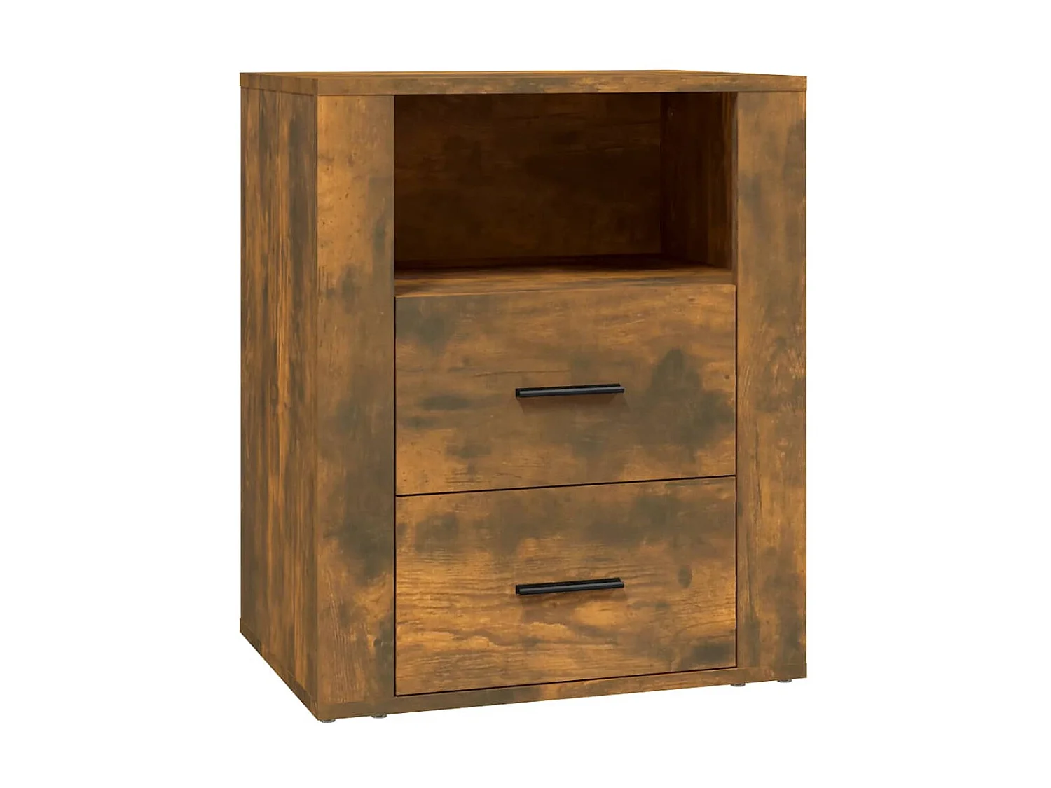 Mesa cabeceira 50x36x60 cm derivados madeira carvalho fumado PT56490