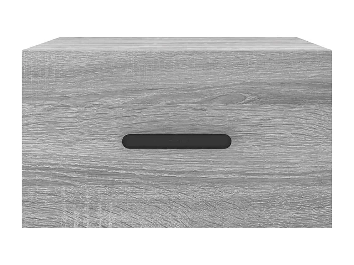 Table de chevet murale sonoma gris 35x35x20 cm QPD41831