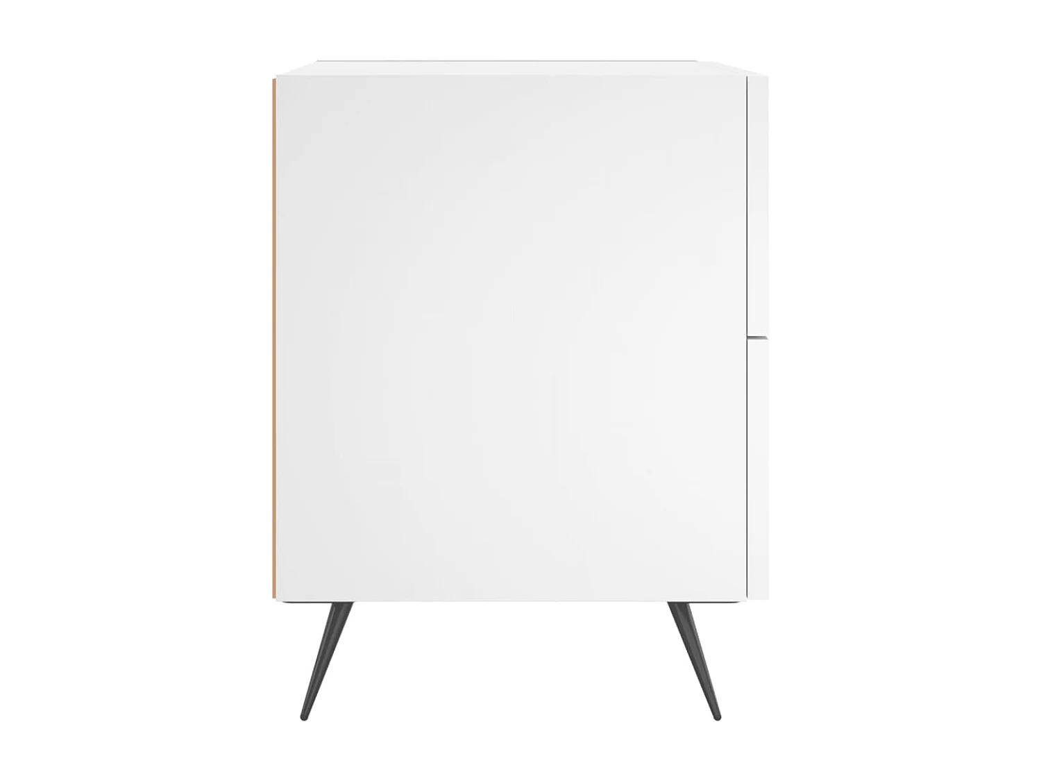 Table de chevet blanc 40x35x47,5 cm bois d'ingénierie QPD23527