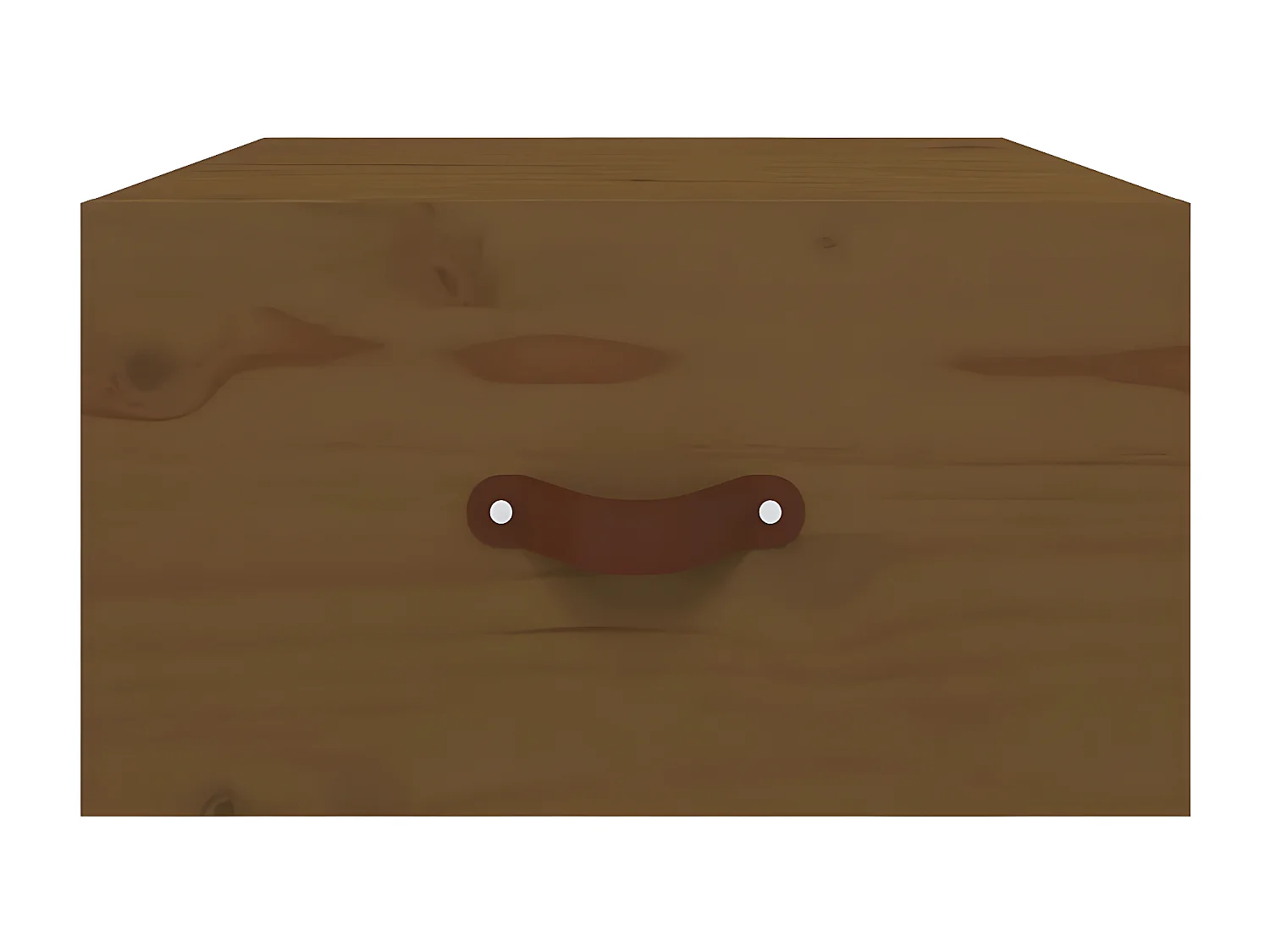 Mesa de cabeceira de parede 40x29,5x22 cm castanho mel PT66413