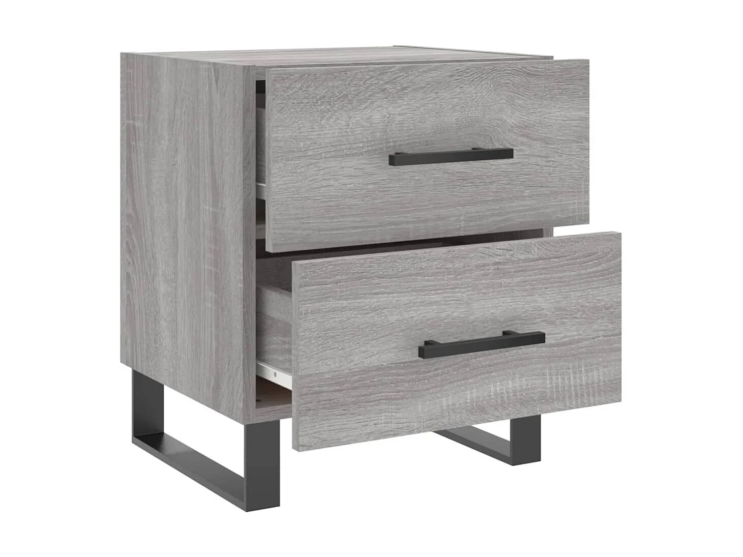 Comodino | Tavolino da notte | Tavolino da letto Grigio Sonoma 40x35x47,5 cm in Legno Multistrato