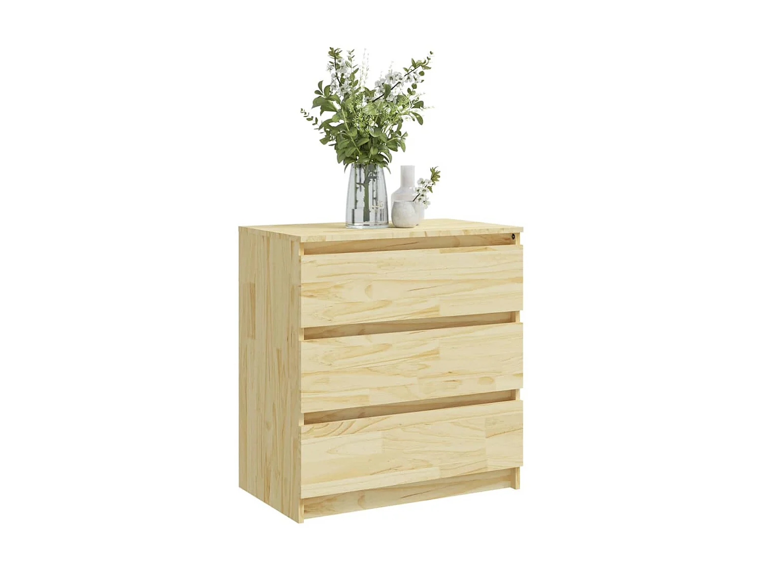 Table de chevet 60x36x64 cm Bois de pin massif KEFWE31850