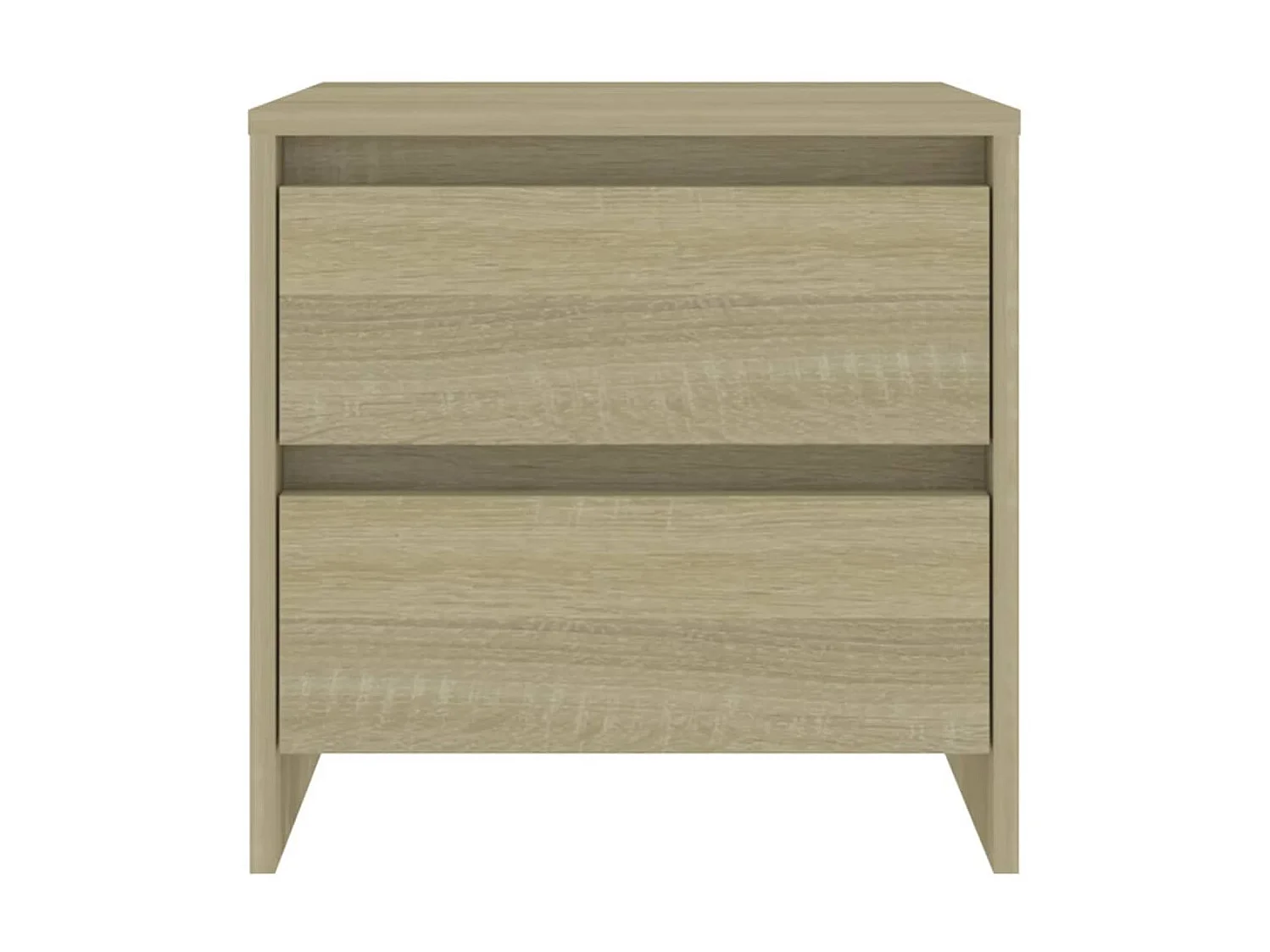 Mesita de noche madera ingeniería roble Sonoma 45x34,5x44,5 cm ES25530