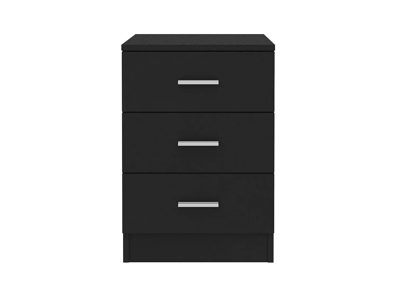 Mesa de cabeceira 38x35x56 cm derivados de madeira preto PT27661