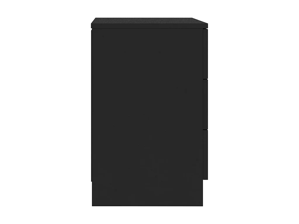 Mesa de cabeceira 38x35x56 cm derivados de madeira preto PT27661