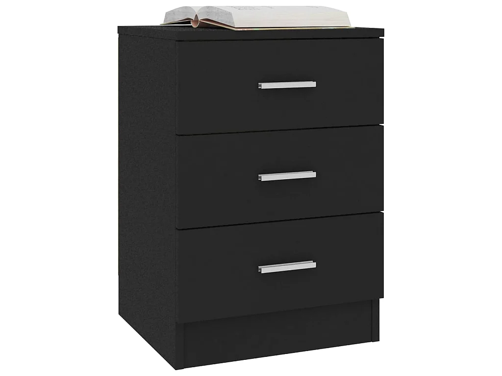 Table de chevet Noir 38 x 35 x 56 cm Aggloméré KEFWE64620