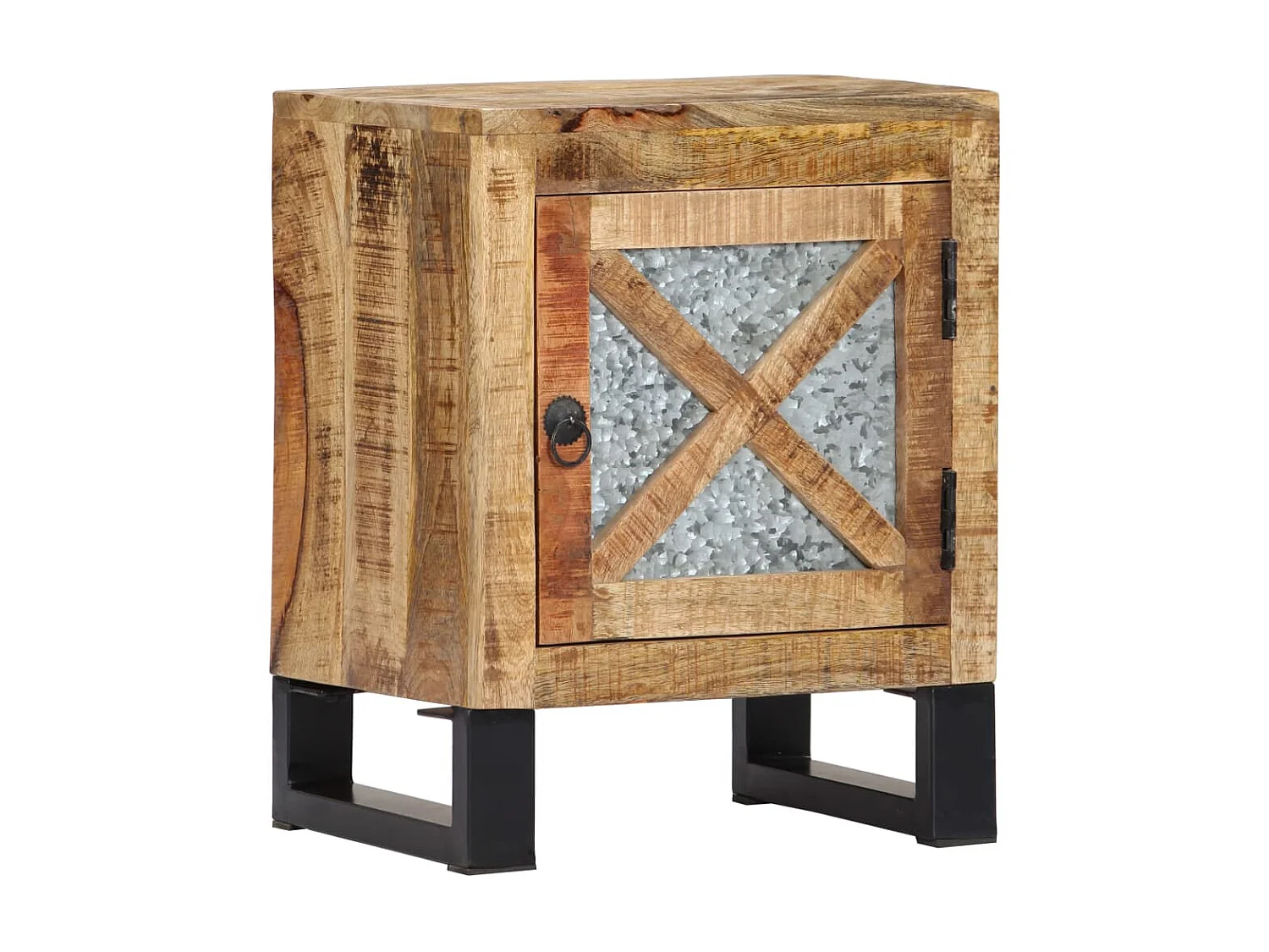 Table de chevet 40 x 30 x 50 cm Bois de manguier massif KEFWE49764