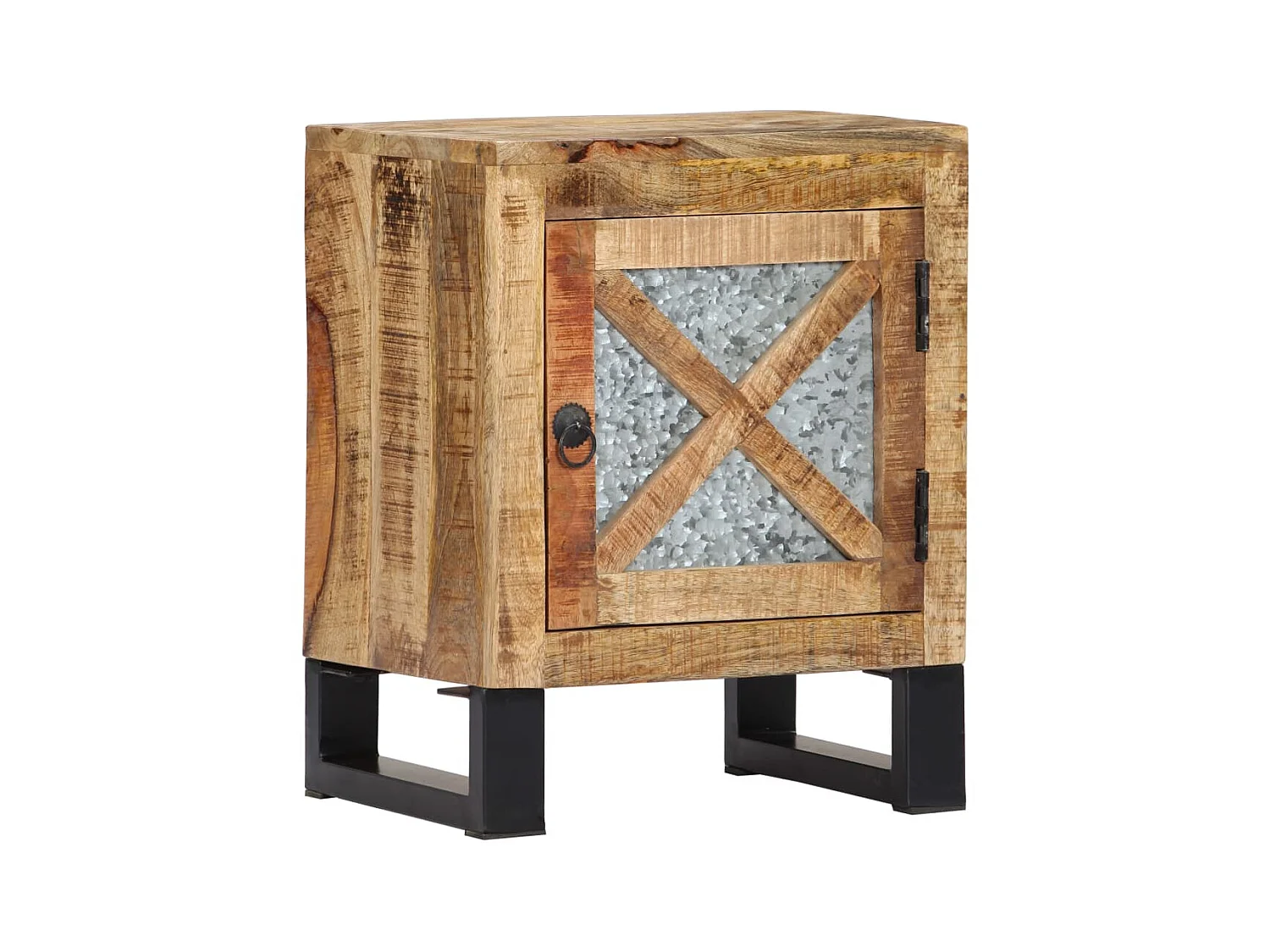 Table de chevet 40 x 30 x 50 cm Bois de manguier massif KEFWE49764