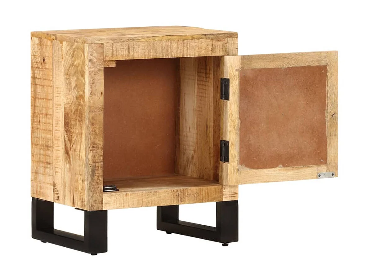 Table de chevet 40 x 30 x 50 cm Bois de manguier massif KEFWE49764