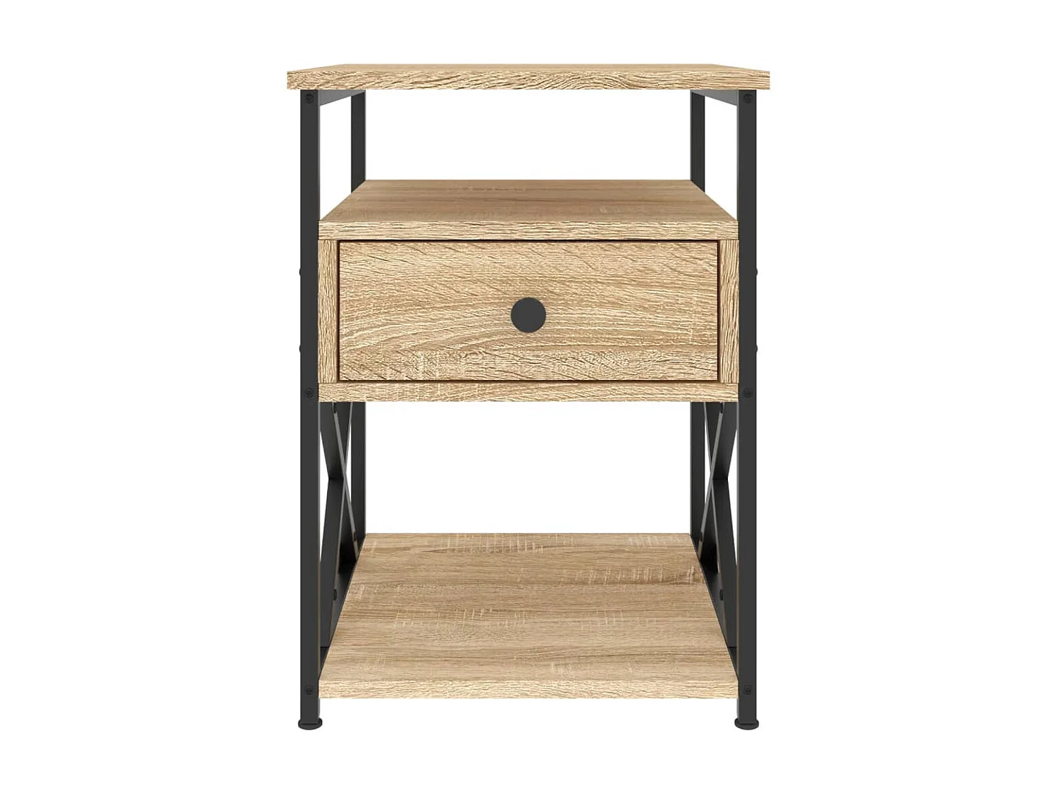 Mesa de cabeceira 40x42x55 cm derivados madeira carvalho sonoma PT10387