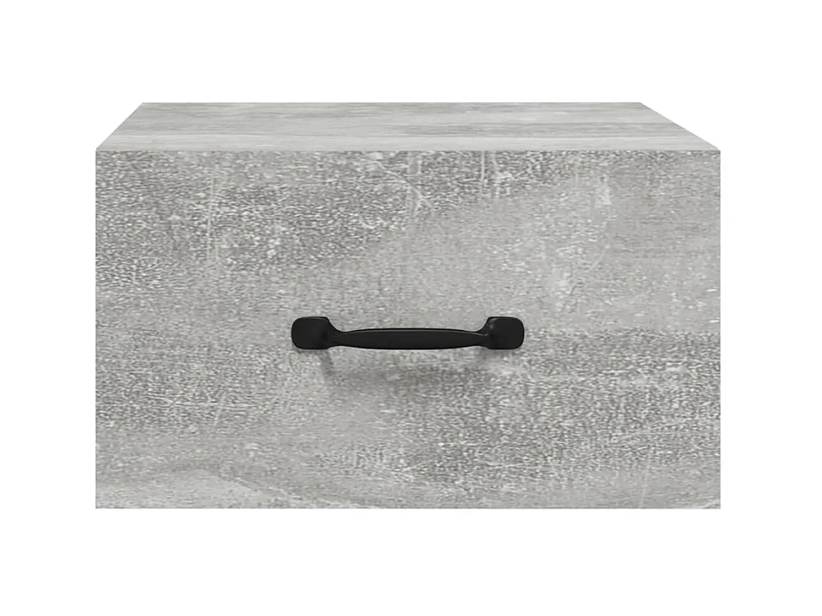 Nachtkastje wandgemonteerd 35x35x20 cm betongrijs NL50006