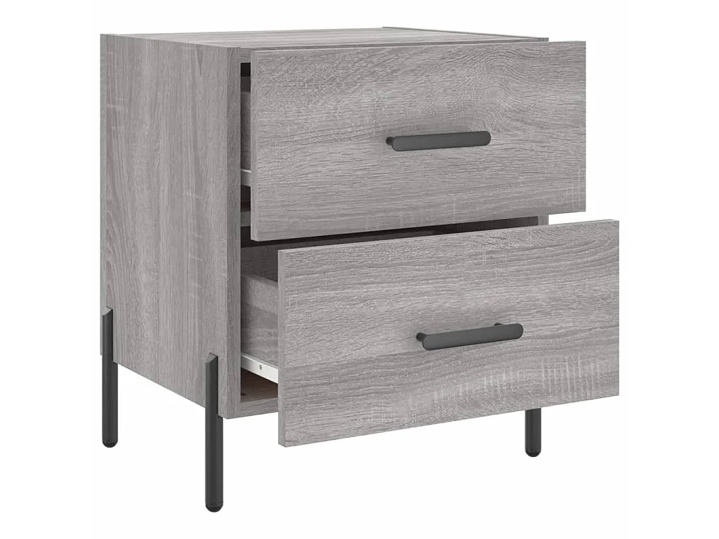 Table de chevet gris sonoma 40x35x47,5 cm bois d'ingénierie QPD30276