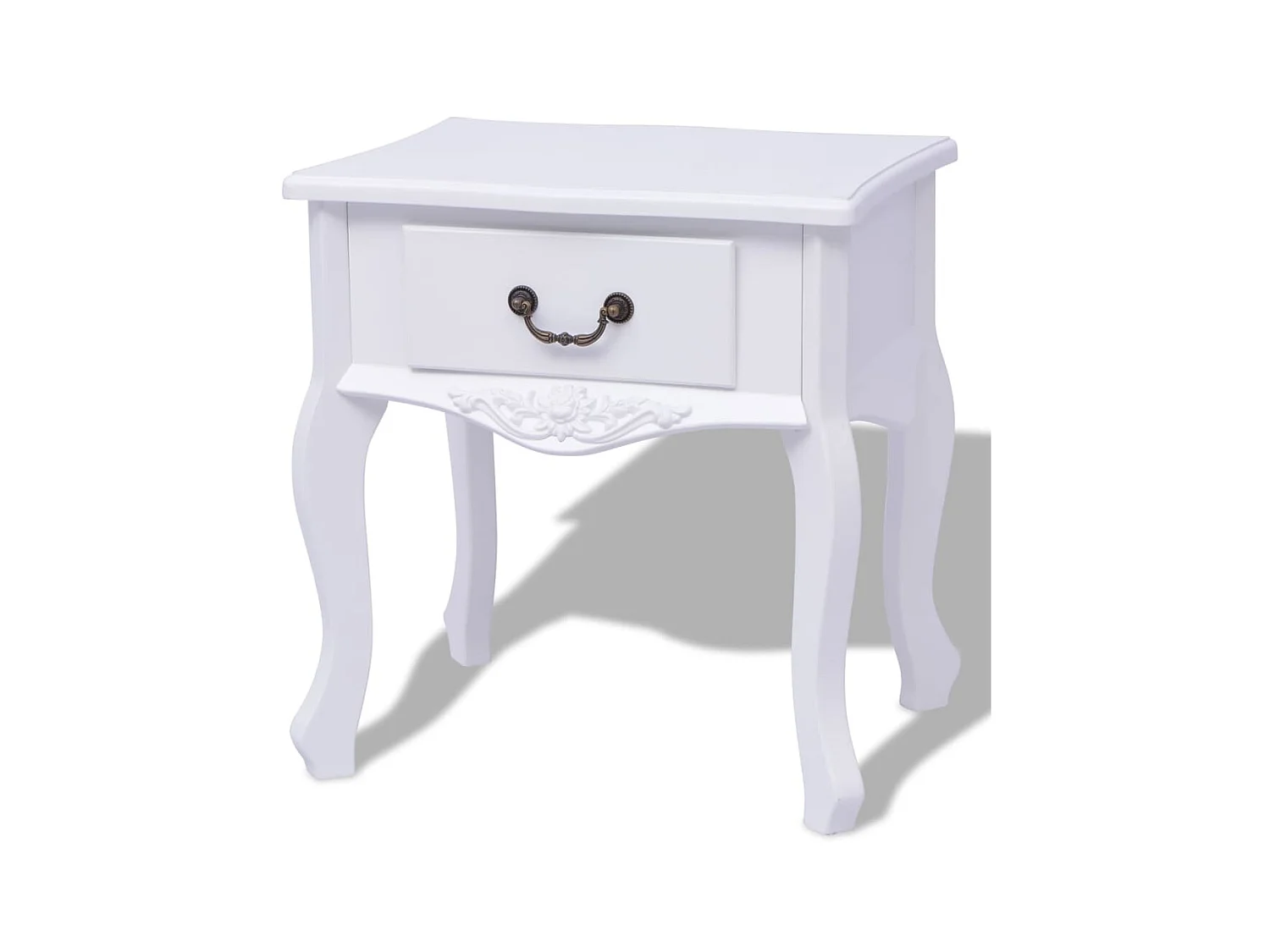 Table de chevet MDF Blanc KEFWE20566