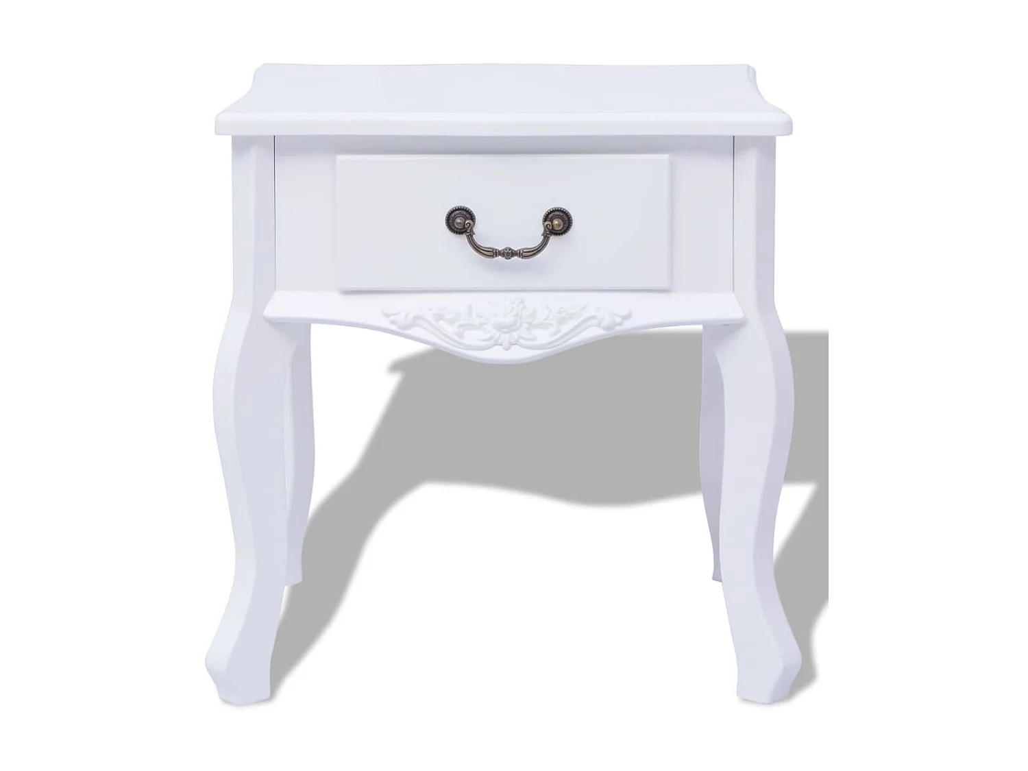 Table de chevet MDF Blanc KEFWE20566