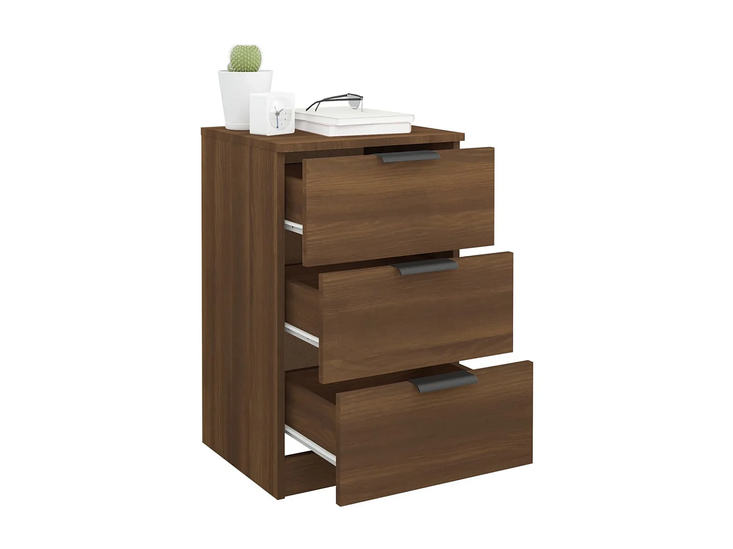 Table de chevet Chêne marron 40x36x65 cm KEFWE36865