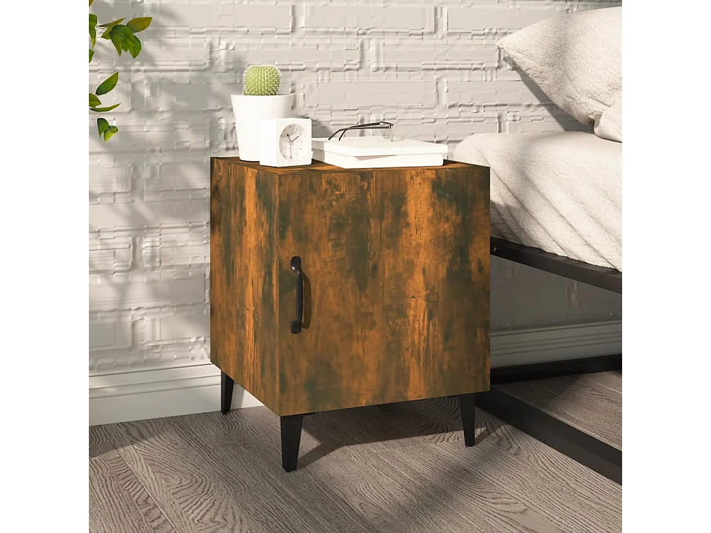 Table de chevet Chêne fumé Bois d'ingénierie KEFWE81736