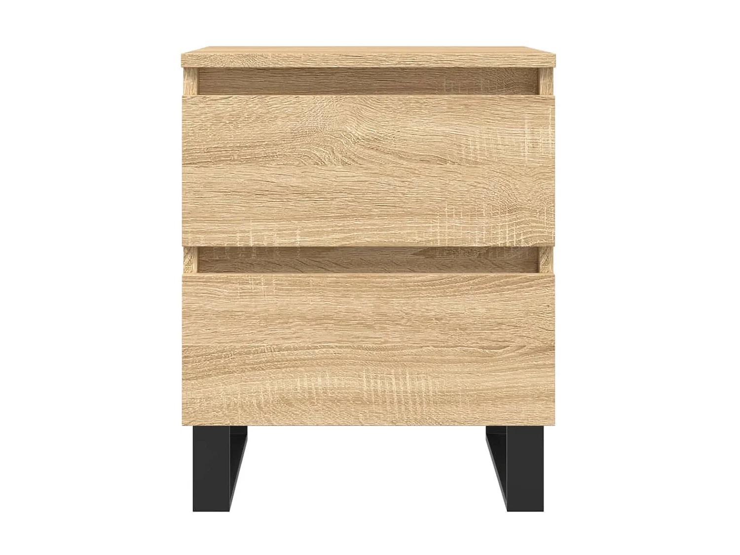 Nachtkastje 40x35x50 cm bewerkt hout sonoma eikenkleurig NL32356