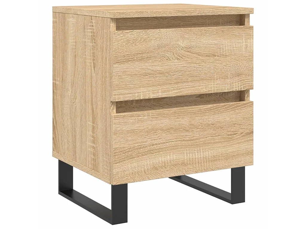 Table de chevet chêne sonoma 40x35x50 cm bois d'ingénierie QPD24890