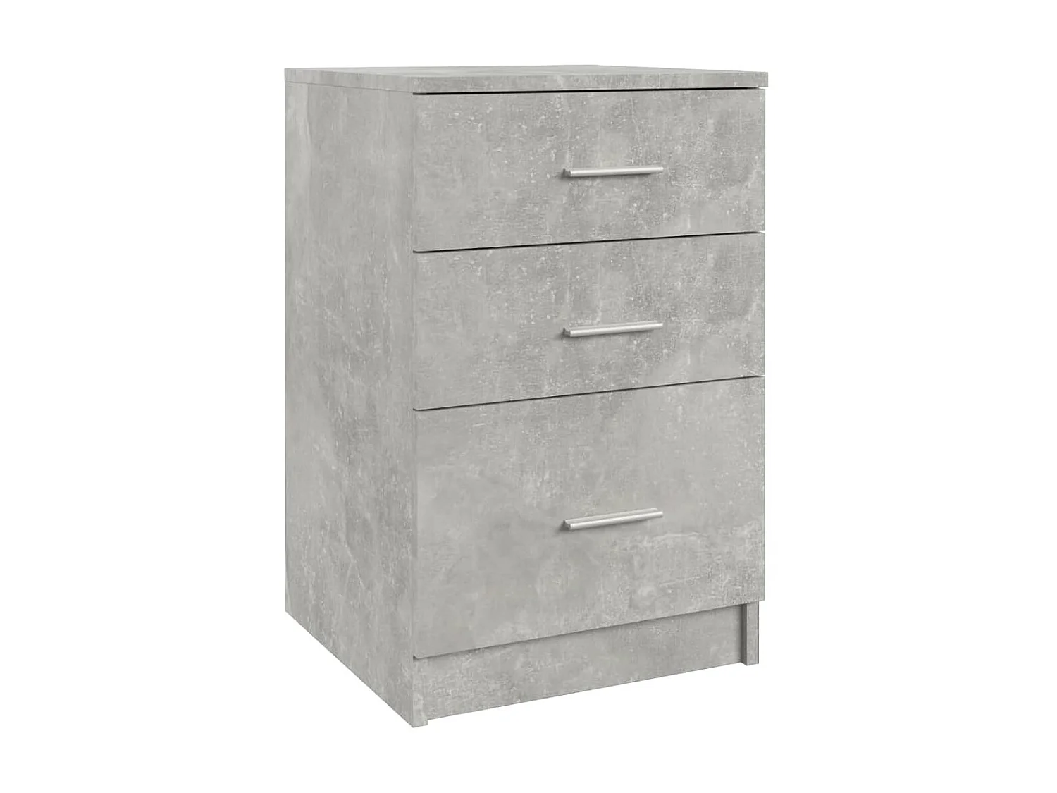 Table de chevet Gris béton 40x40x63 cm Bois d'ingénierie KEFWE39565