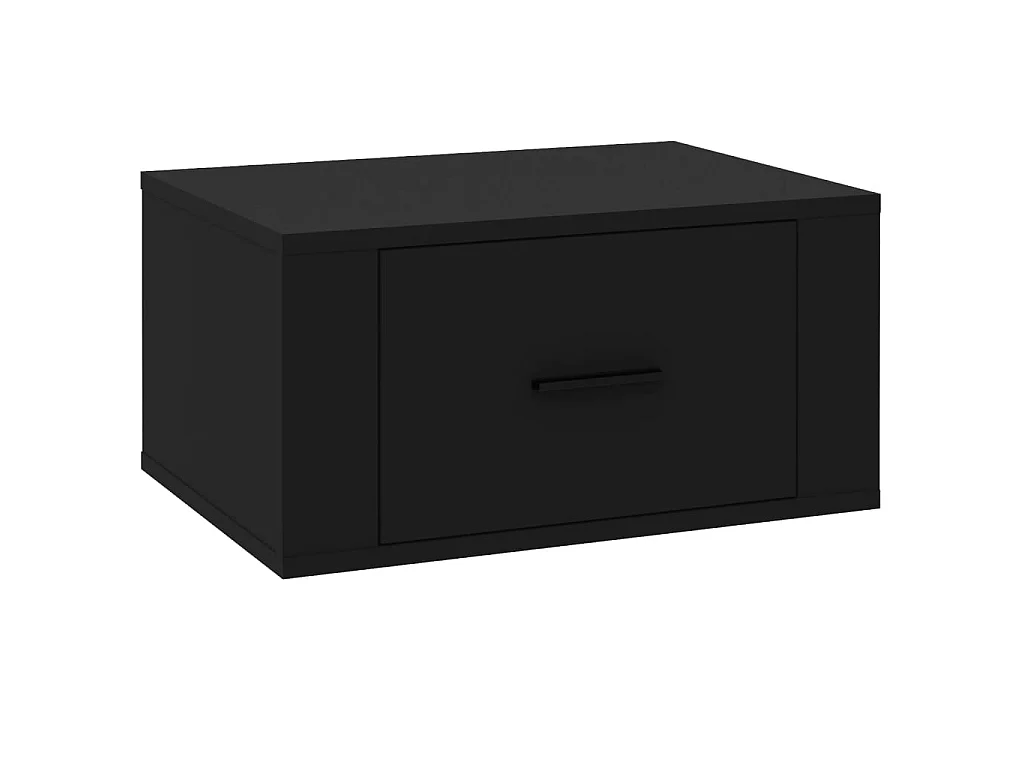 Nachtkastje wandgemonteerd 50x36x25 cm zwart NL37883