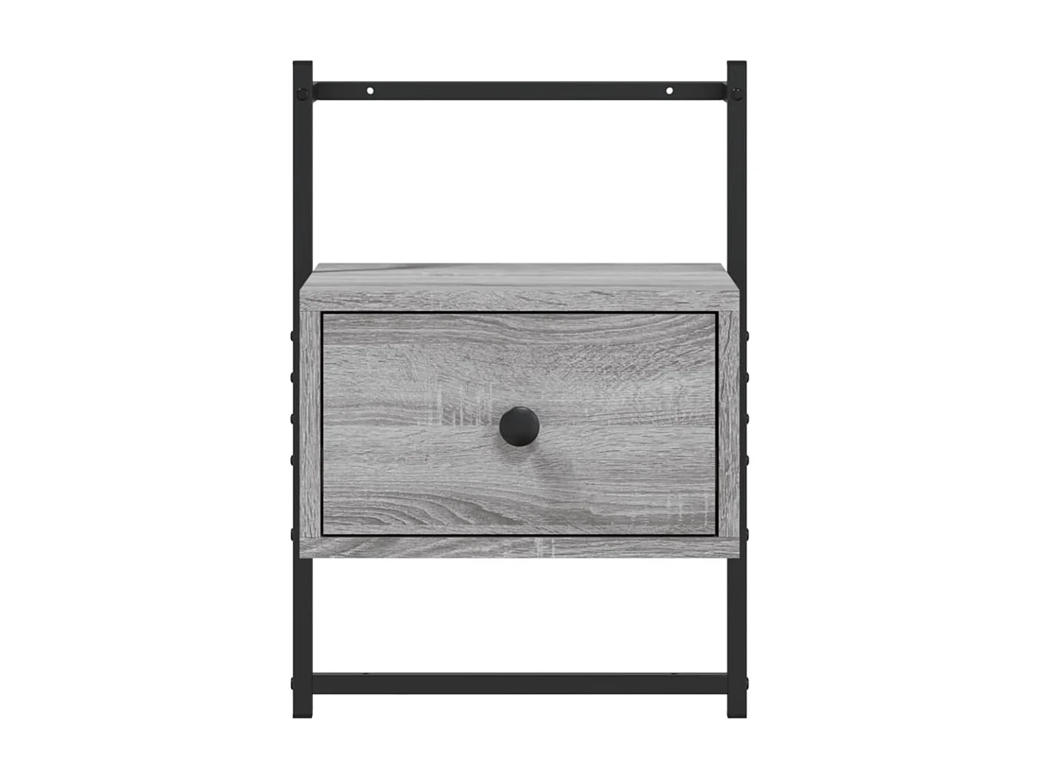 Table de chevet murale sonoma gris 35x30x51cm bois d'ingénierie QPD61761