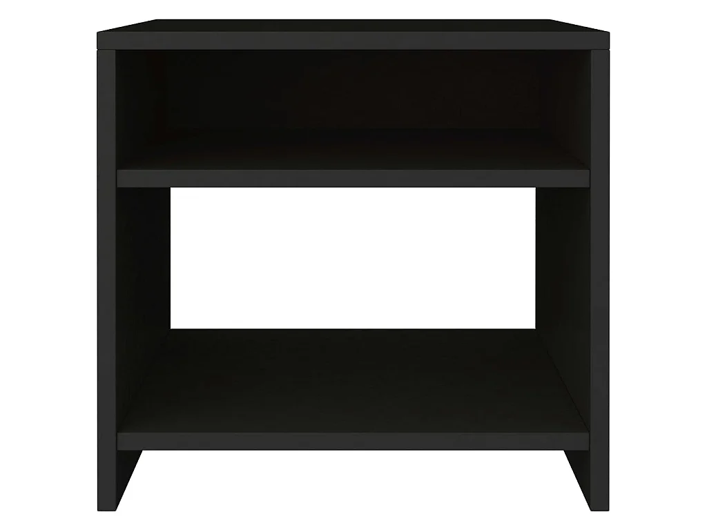 Nachtkastje 40x30x40 cm bewerkt hout zwart NL61631