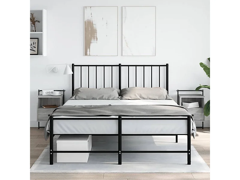 lot de 2 Tables de chevet murales sonoma gris 40x30x61 cm QPD91989