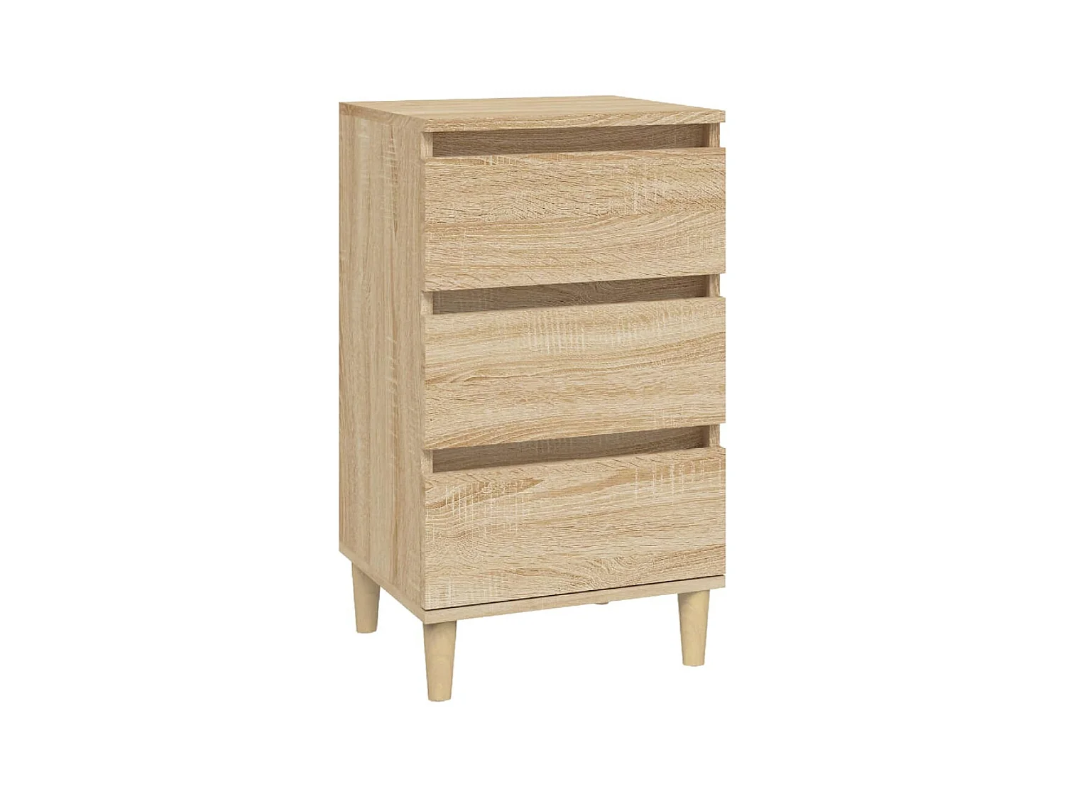 Table de chevet chêne sonoma 40x35x70 cm bois d'ingénierie KEFWE33405